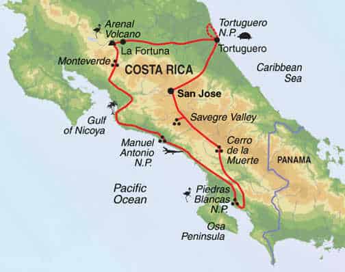 Costa Rica: Vulcões e Selva Tropical, do Pacífico ao Mar das Caraíbas