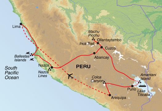 Peru: De Machu Picchu ao Lago Titicaca e a Arequipa