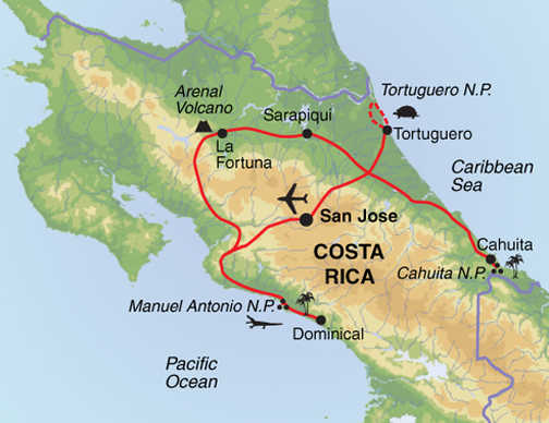 Costa Rica: Aventura para Famílias, do Pacífico ao Mar das Caraíbas